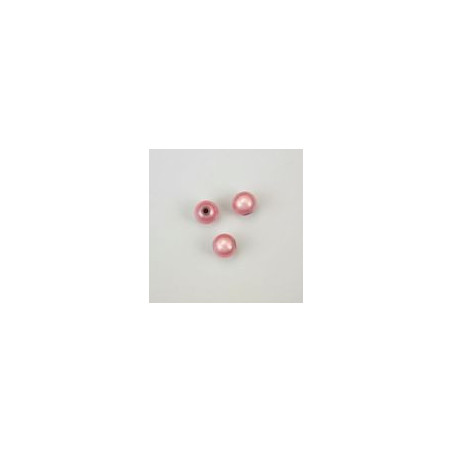 GRANO IN PLASTICA ROSA BRILLANTE DIAM.8 mm