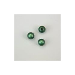 GRANO IN PLASTICA VERDE BRILLANTE DIAM.8 mm. Confezione da 0,5 KG.