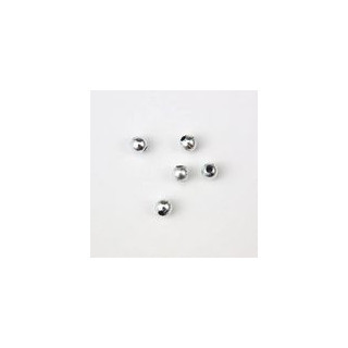 SFERA PLASTICA ARGENTATA Ø 5. Confezione da 0,5 KG.