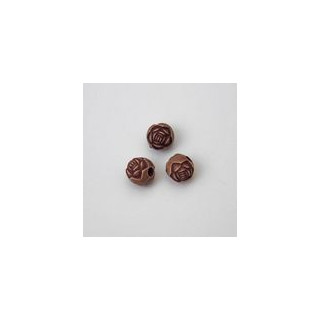 ROSELLINA IN PLASTICA MARRONE CHIARO Ø 10 mm. Confezione da 0,5 KG.