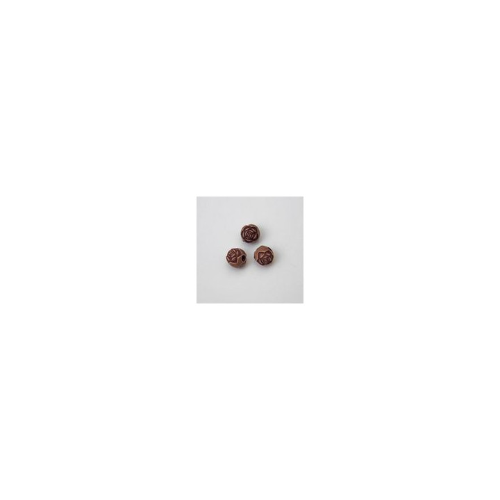 ROSELLINA IN PLASTICA MARRONE CHIARO Ø 10 mm. Confezione da 0,5 KG.