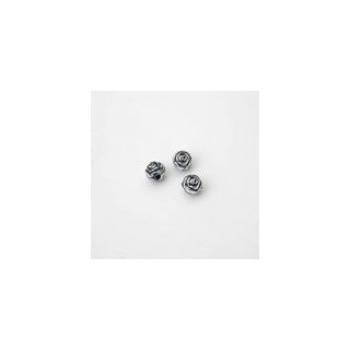 ROSELLINA COLOR ARGENTO ANTICO Ø 6 mm. Confezione da 0,5 KG.