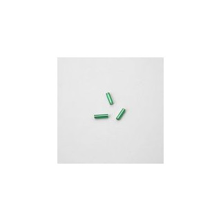 PERLINE SOTTILISSIME  LUNGHE VERDI RETTANGOLARI mm 2x6 -  1 KG   16000 PZ