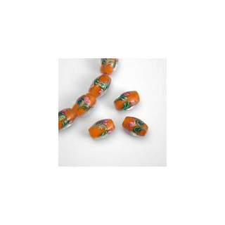 PERLE A FORMA DI OLIVA, FILO DA 24PEZZI mm 16x11