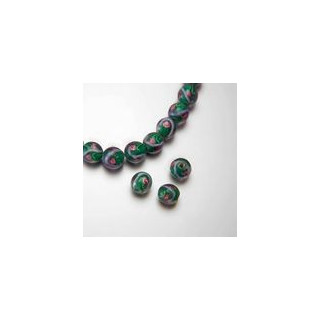 FILO DI PERLE A ROTONDA FILO DA 24 PEZZI mm Ø 11