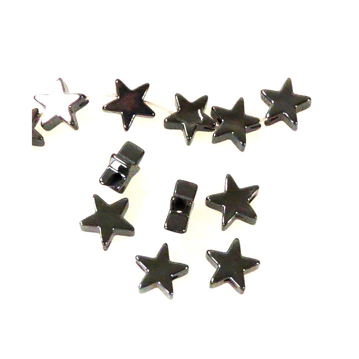 STELLA IN EMATITE 5 mm IN FILO DA 65 PEZZI