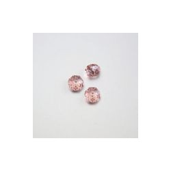 SFERA DIAMANTATA 8x6  ROSA  - IN FILI DA 72 PZ