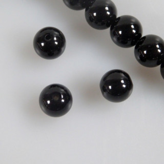 GRANI IN VETRO NERO Ø10 mm 40 PEZZI