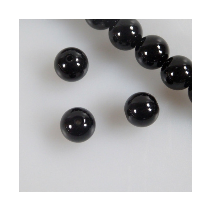 GRANI IN VETRO NERO Ø10 mm 40 PEZZI