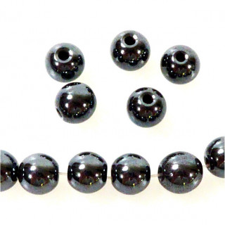 GRANO IN EMATITE DIAM.6mm 70 PEZZI PER FILO