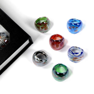 ANELLO IN VETRO COLORATO