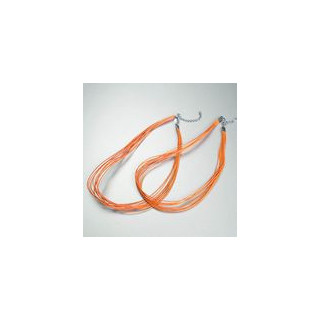 COLLANA MULTIFILO DA 10 FILI ARANCIONE