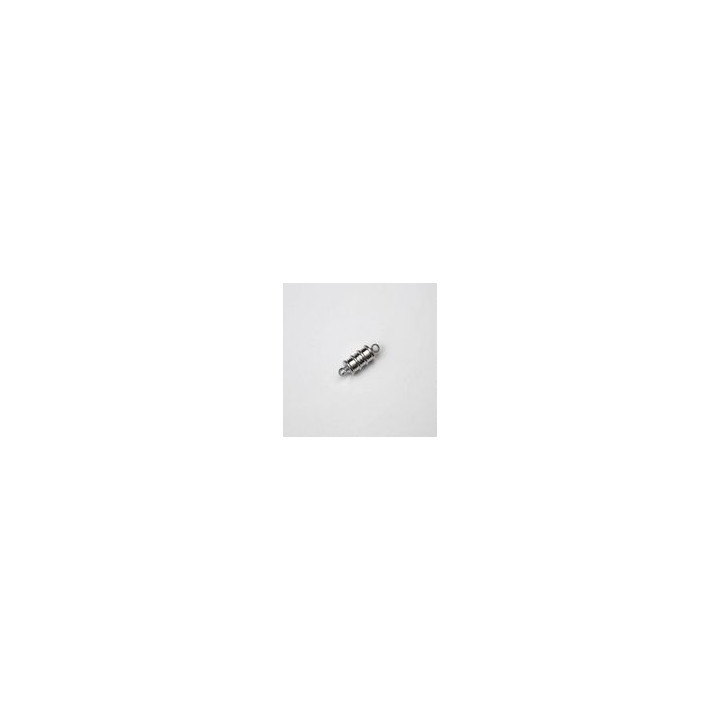 CHIUSURA PER COLLANA IN ZAMA CALAMITA TUBOLARE 17x6 mm NICHELATA