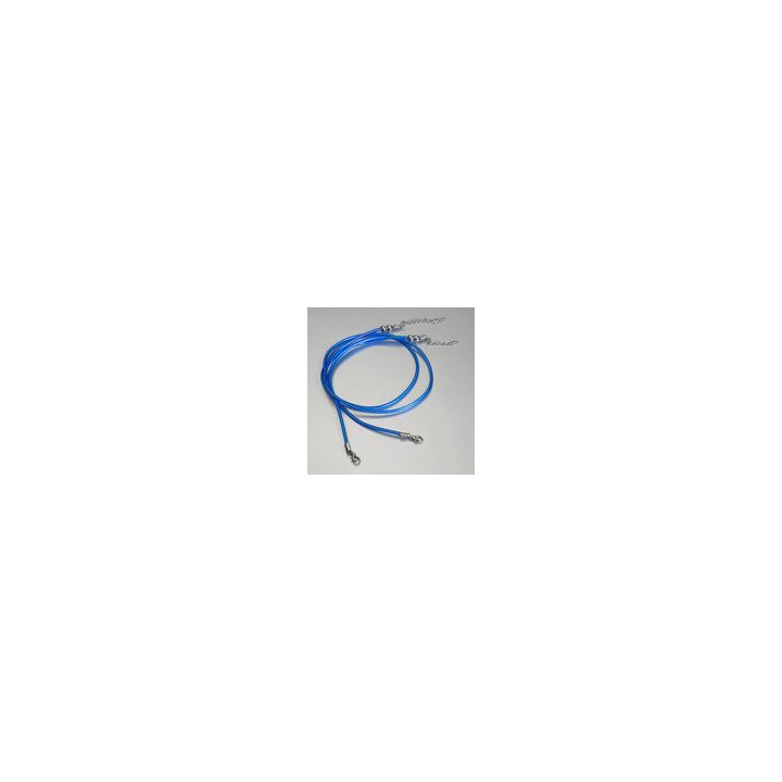 CORDONCINO BLU TRASPARENTE  Ø 2,5 CON INTERNO FILO