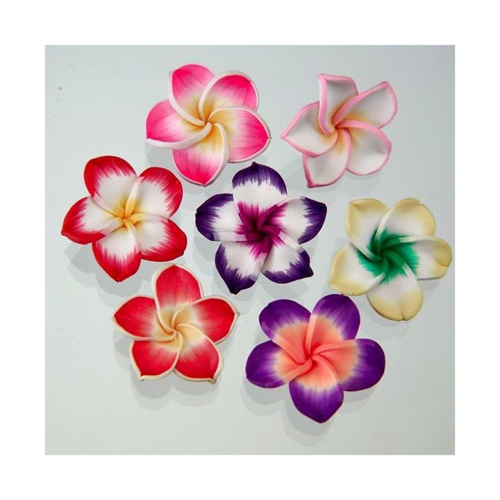 FIORE IN FIMO COLORI ASSORITI  35 mm