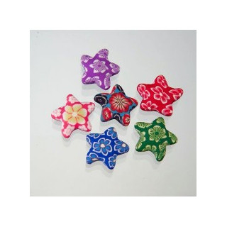 STELLA IN FIMO COLORI ASSORTITI  26 mm