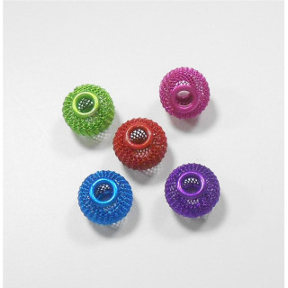 SFERA RETTINATA IN METALLO COLORI ASSORTITI  16 mm