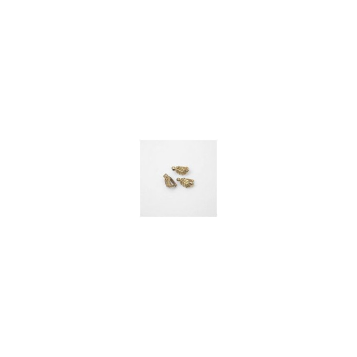 Gancio a Foglia 12 mm Ottone Grande