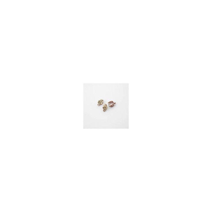 Gancio a Foglia 9 mm Ottone Grande