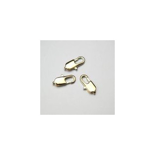 GANCETTO DORATO CHIUSURA CATENE 16mm  RETTANGOLARE