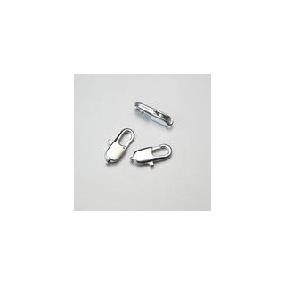 GANCETTO ARGENTATO CHIUSURA CATENE 16mm  RETTANGOLARE