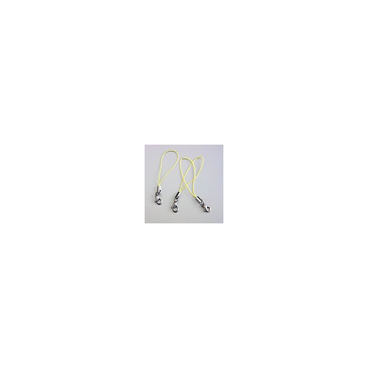 PORTA CIONDOLO PER TELEFONINO CON MOSCHETTONE GIALLO mm 90x12 - Confezione da 100 PZ.