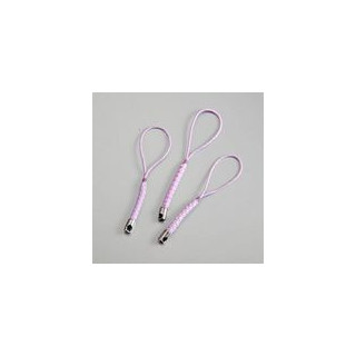 PORTA CIONDOLO PER TELEFONINO CON TRECCIA LILLA mm 90x12. Confezione da 100 PZ.