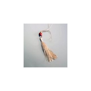 FIOCCHETTO DECORO CON GRANO LEGNO COLORE BEIGE. Confezione da 100 PZ.