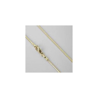 CATENINA FEMMINILE DORATA LUNGA 45 cm A CODA DI TOPO