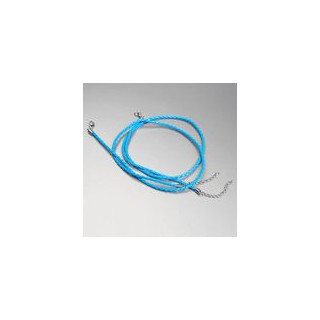 CORDONCINO IN ECOPELLE AZZURRA C8   Ø 4