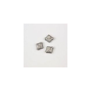 ROMBO CON INCISIONE IN ZAMA NIKEL INVECCHIATO 10x9 mm. Confezione da 200 PZ.