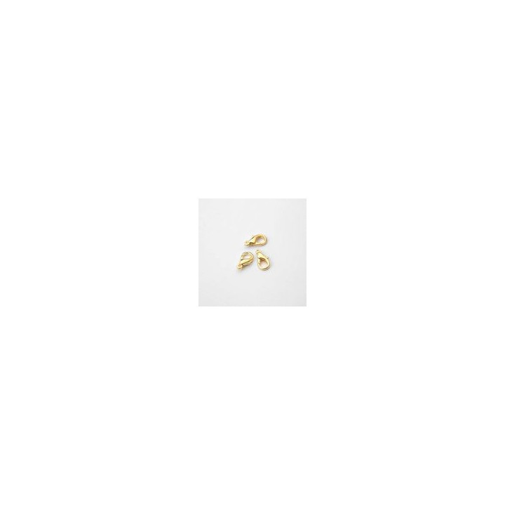 MOSCHETTONI 12 mm IN ZAMA DORATO. CONFEZIONE DA 500 PEZZI
