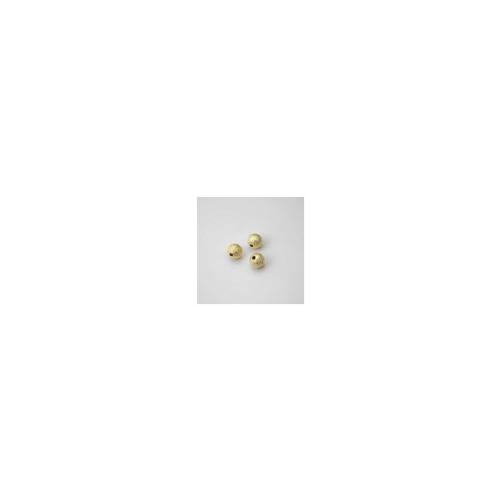 SFERE IN OTTONE DORATA  Ø8 CON BRILLANTINI. CONFEZIONE DA 500 PEZZI