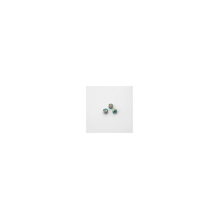 PERLE CLOISSONNÉ Ø6 AZZURRA ACQUA MARINA. Confezione da 500 PZ.