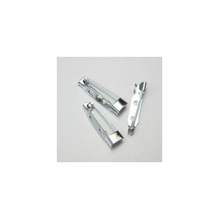 SPILLA MEDIO-GRANDE ARGENTATA 25 mm METALLO. Confezione da 500 PZ.