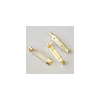 SPILLA GRANDE DORATA 30 mm METALLO. Confezione da 500 PZ.