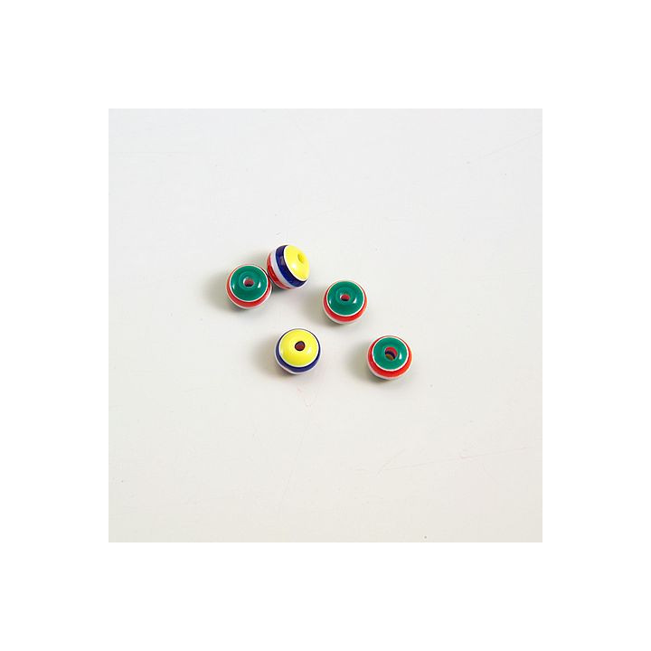 GRANI IN PLASTICA 5 COLORI Ø 6 mm -  Confezione da 1000 PZ.
