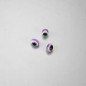 PERLE IN PLASTICA OCCHI DI LINCE COLORE VIOLA 6x8 mm -  Confezione da 1000 PZ.