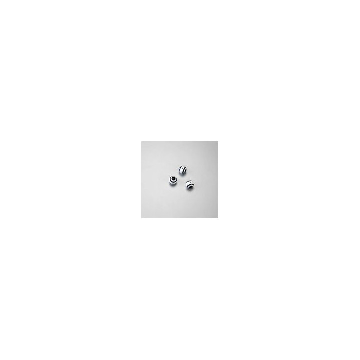 PERLE IN PLASTICA OCCHI DI LINCE COLORE NERO Ø 8 mm. CONFEZIONE DA 1.000 PEZZI