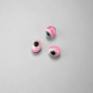 PERLE IN PLASTICA OCCHI DI LINCE COLORE ROSA 8x10 mm - Confezione da 1000 PZ.