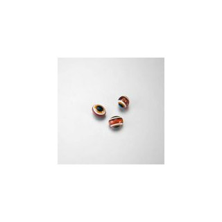 PERLE IN PLASTICA OCCHI DI LINCE COLORE ROSSO 8x10 mm - Confezione da 1000 PZ.