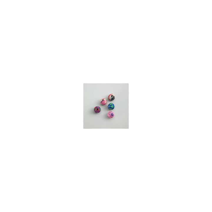 GRANO IN FIMO COLORI ASSORTITI  Ø 8 mm. Confezione da 1000 PZ.