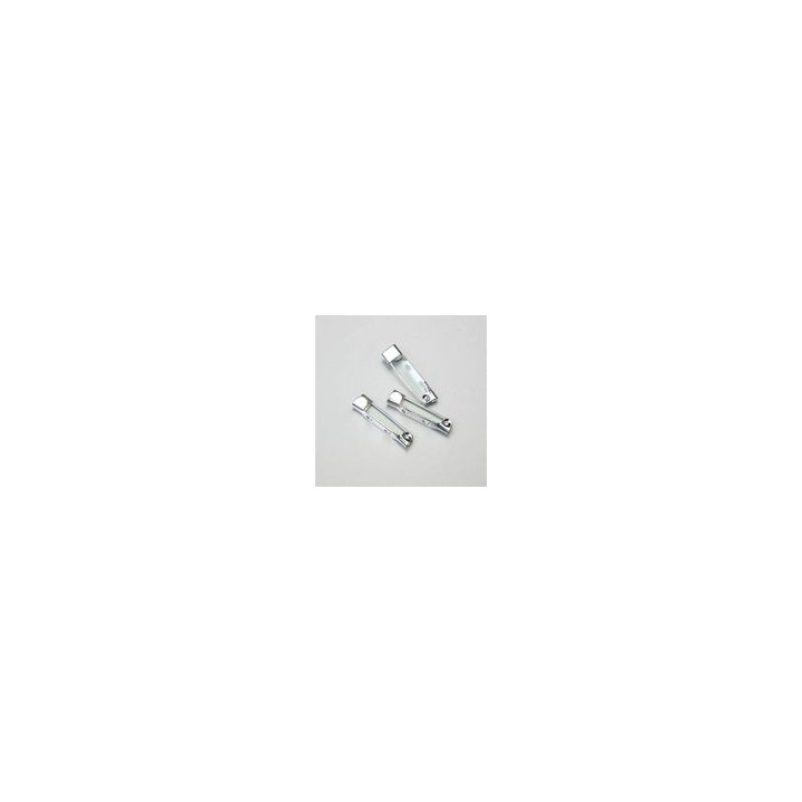 SPILLA MEDIA ARGENTATA 20mm METALLO. Confezione da 1000 PZ