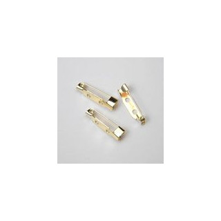 SPILLA MEDIA DORATA 20 mm METALLO. Confezione da 1000 PZ.