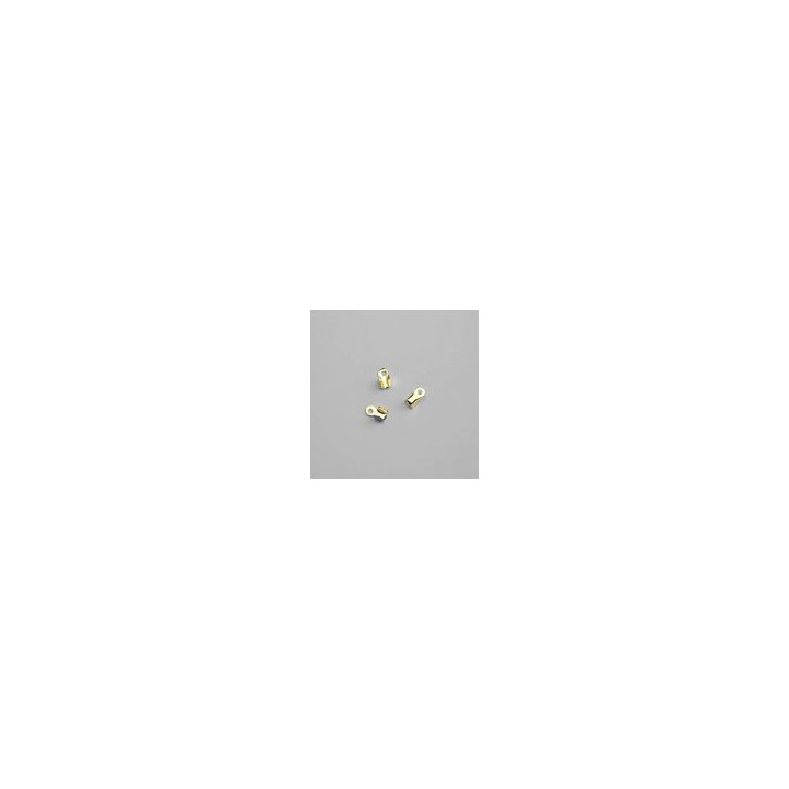 TERMINALI COLLANE ARGENTO 4x6 OTTONE PLACCATO. CONFEZIONE DA 1000 PEZZI