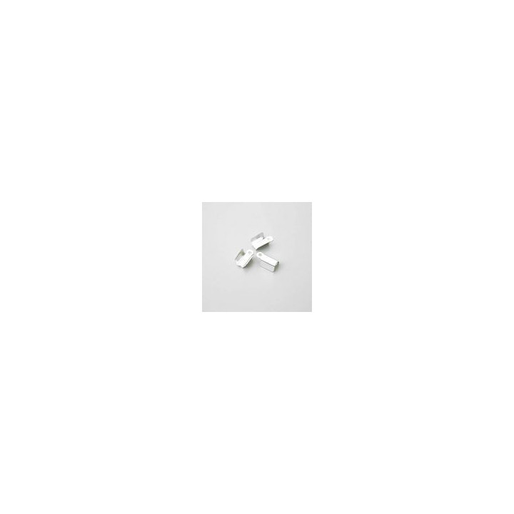 TERMINALI COLLANE ARGENTO 4x11 OTTONE PLACCATO. CONFEZIONE DA 1.000 PEZZI
