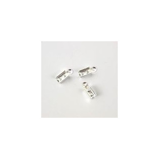 TERMINALE PER CORDONCINO 4,5x12mm COLORE ARGENTO. Confezione da 1000 PZ.