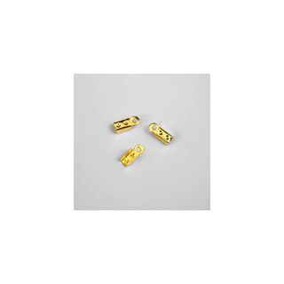 TERMINALE PER CORDONCINO 4,1x10 mm DORATO. Confezione da 1000 PZ.