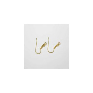 MONACHELLE OTTONE x ORECCHINI BAGNATO ORO. CONFEZIONE DA 1.000 PEZZI