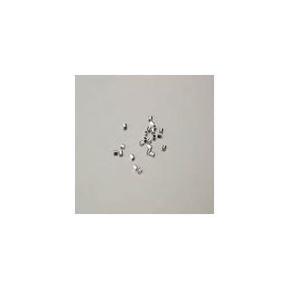 DISTANZIATORE DA SCHIACCIARE 1,7x2mm BAGNO ARGENTO. Confezione da 1000 PZ.